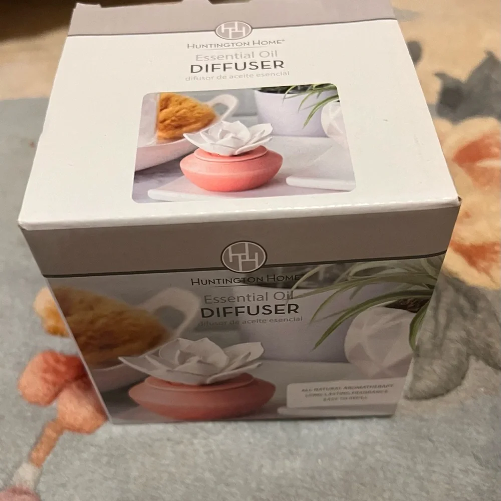 Huntington Home Pink Essential Oil Diffuser